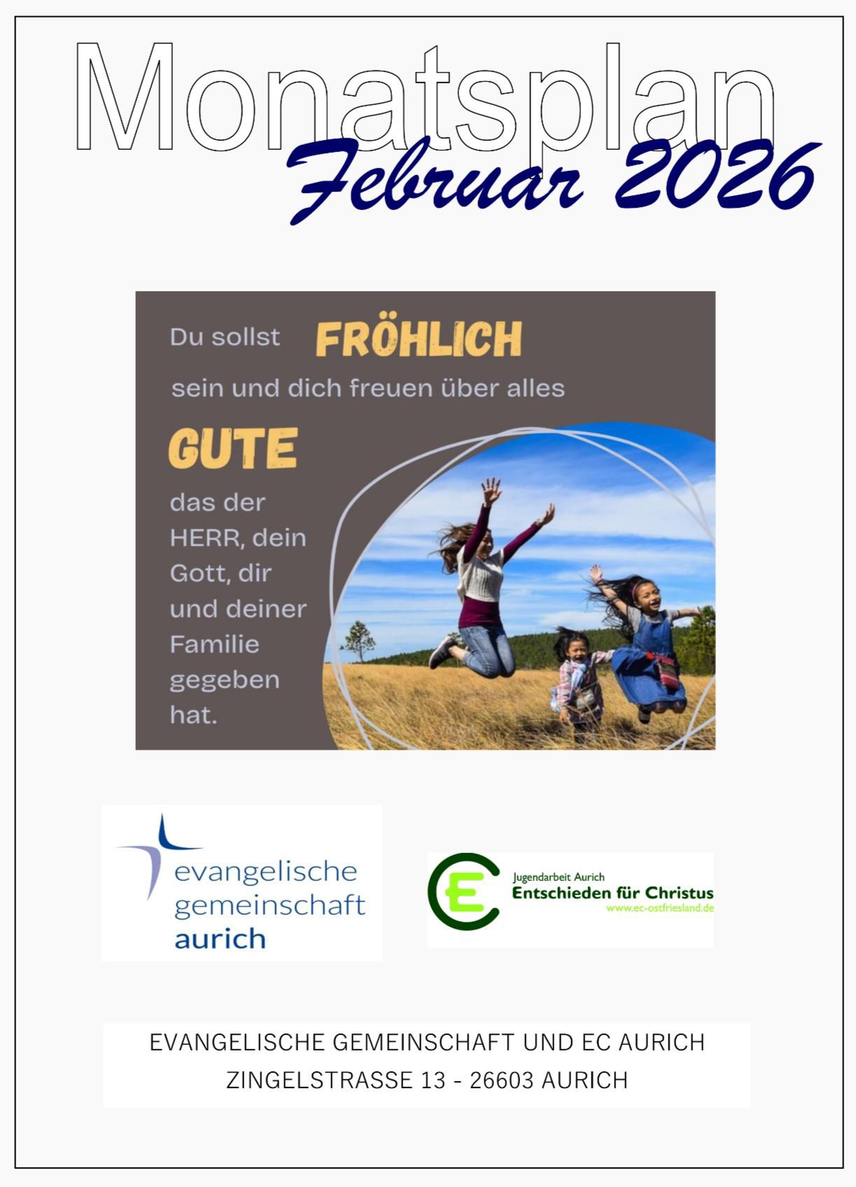 Monatsplan Februar 2026